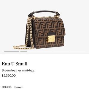 Authentic Fendi Small Handbag